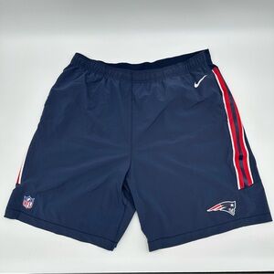 Nike New England Patriots Shorts Men XXXL 3XL Blue On-Field Athletic NFL Pockets